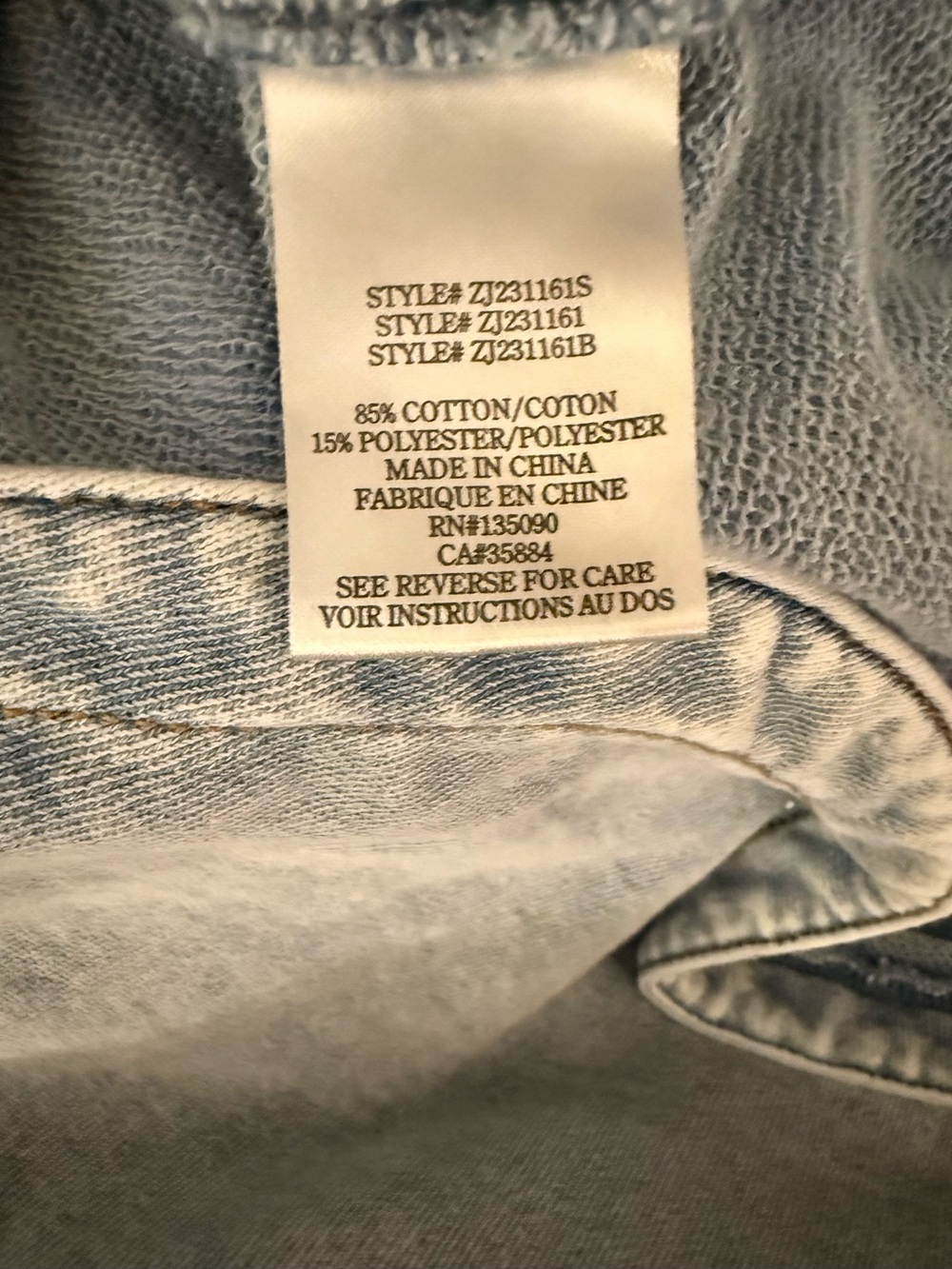 Z Supply All Day Denim Jacket Washed Indigo Size Small Oversized Shacket - Picture 12 of 13